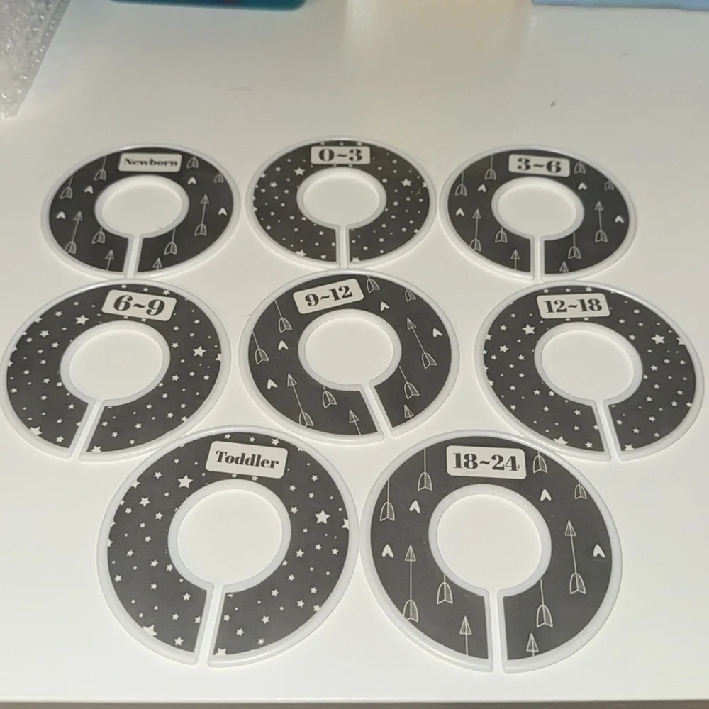 Binswloo Gray Closet Dividers for Baby Clothes